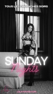 Affiche de la soirée Sunday Night au L’Ôlà, club libertin près de Bordeaux
