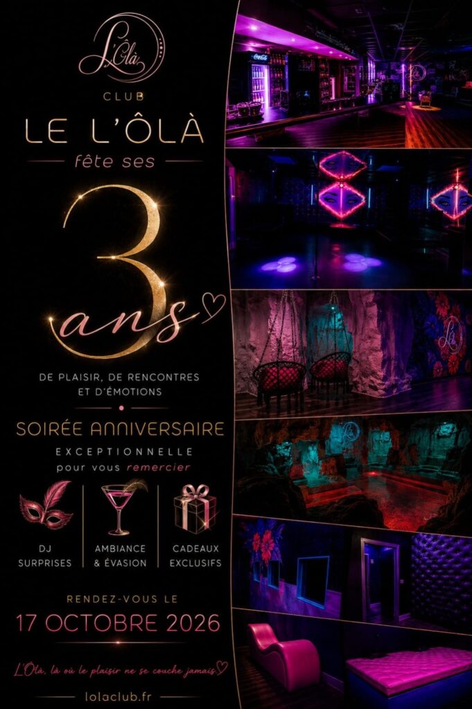 🎉 Le L&rsquo;Ôlà fête ses 3 ans !🖤