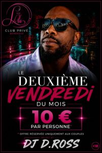 Affiche de la soirée Deuxième vendredi du mois au L’Ôlà, club libertin près de Bordeaux
