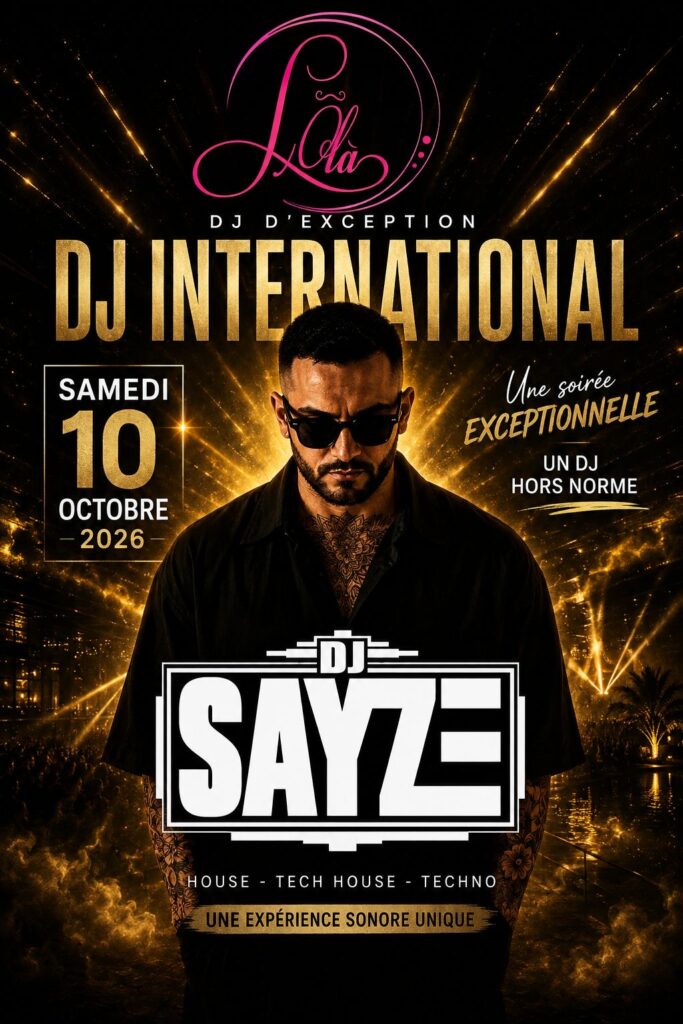 Dj Sayze au L&rsquo;Ôlà